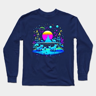 Cats And Kittens Planet Long Sleeve T-Shirt